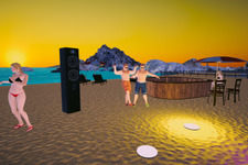 ビーチリゾート経営SLG『Beach Club Simulator 2024』Steam早期アクセスでリリース―ビーチ開発や宝探し、デートにサメ退治と島での生活は大忙し！ 画像