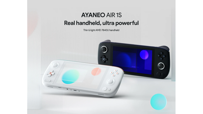 携帯ゲーミングPCに「Ryzen 7 7840U」搭載モデル続々登場！重量わずか400gのシリーズ最新モデル「AYANEO AIR 1S」はクラウドファンディングを7月11日開始