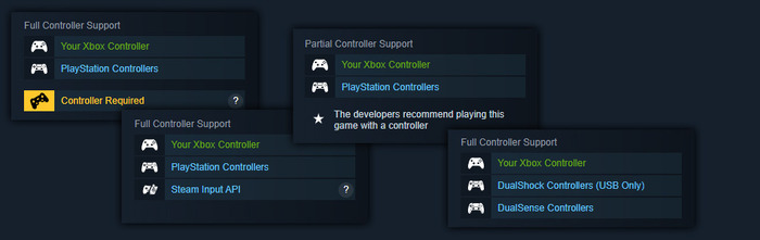 Steamゲームのコントローラー対応がわかりやすく！PS系を中心に対応表記が大幅拡充